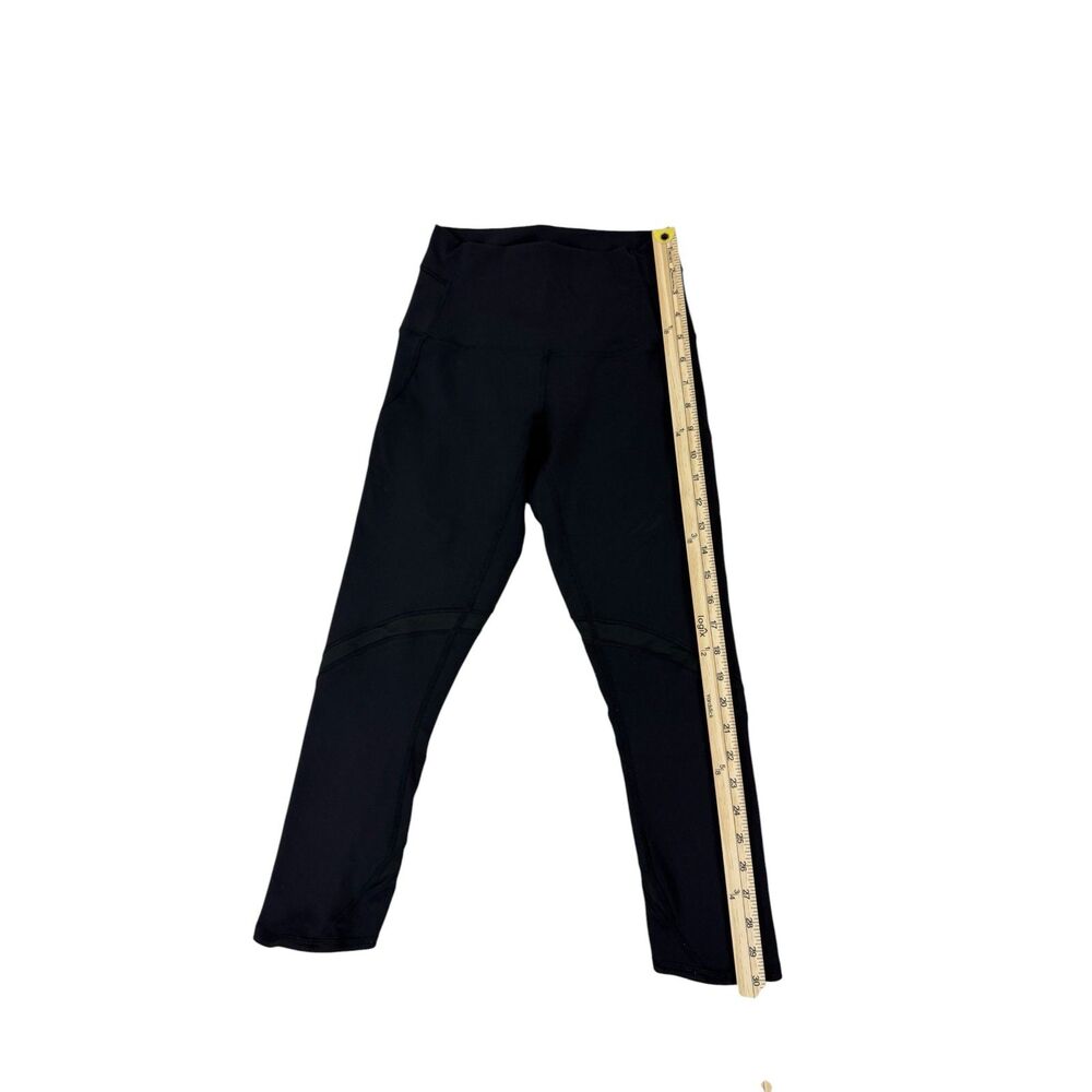 Lululemon Black Athletic Leggings Size 4 Gently Used Yoga Running Workout - Picture 5 of 6